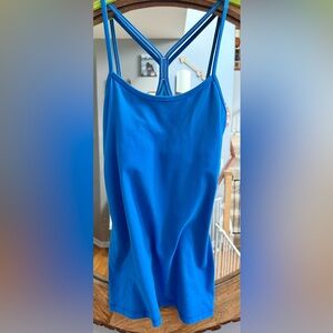 Vibrant Blue Lululemon Power Y Tank
